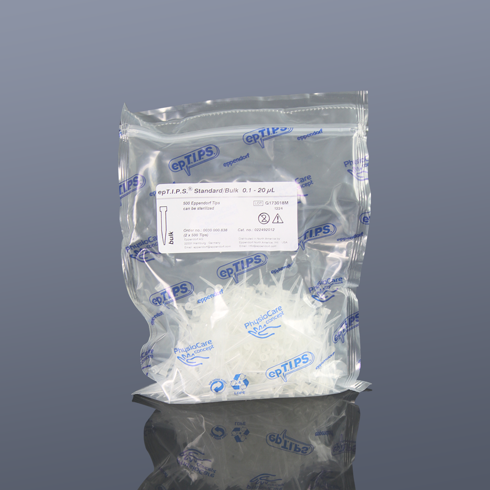 Eppendorf0030000838 epTIPS 普通袋装,优质级0.1-20ul普通袋装吸头，无色