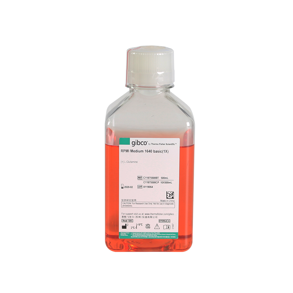Gibco C11875500BT 国产RPMI1640培养基（含L-谷氨酰胺，不含HEPES）