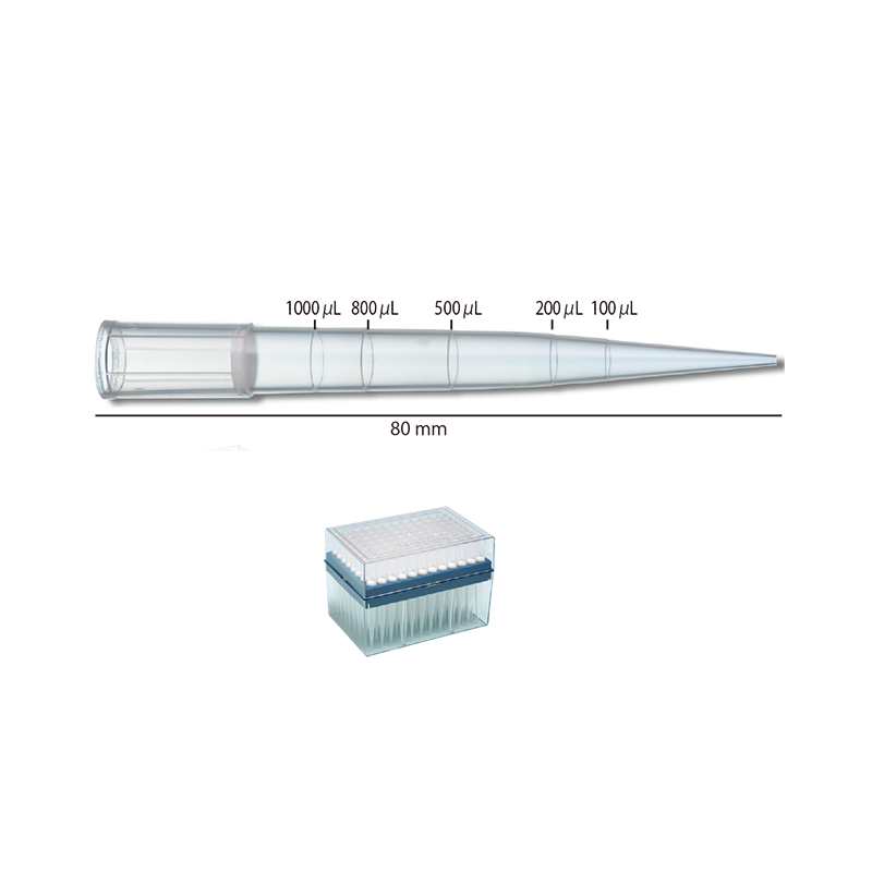 Watson 124-1000S 1000ul盒装滤芯吸头，带刻度，无菌，PC盒