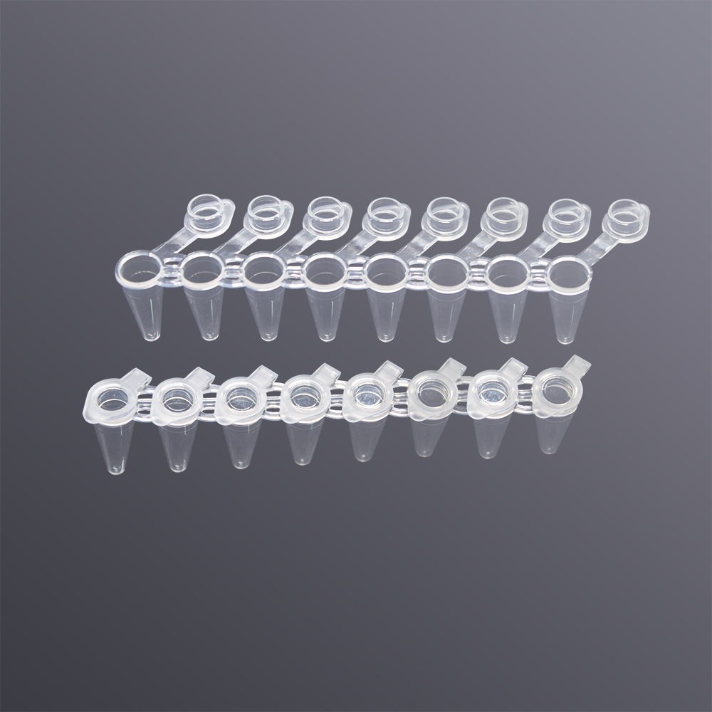 LABSELECT PST-0108-AFT-C 0.1ml PCR连盖平盖八排管