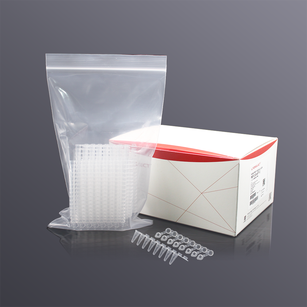 LABSELECT PST-0108-AFT-C 0.1ml PCR连盖平盖八排管