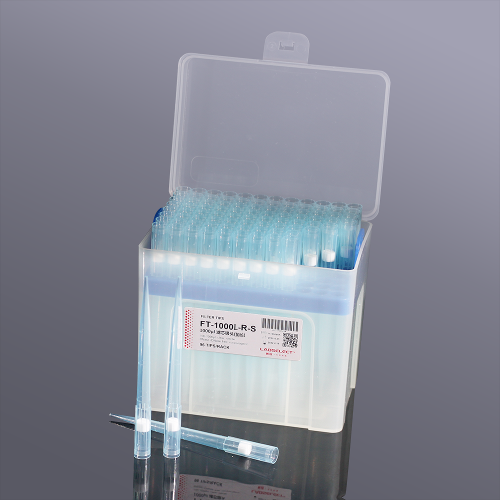 LABSELECT FT-1000L-R-S 1000μl 加长盒装滤芯吸头