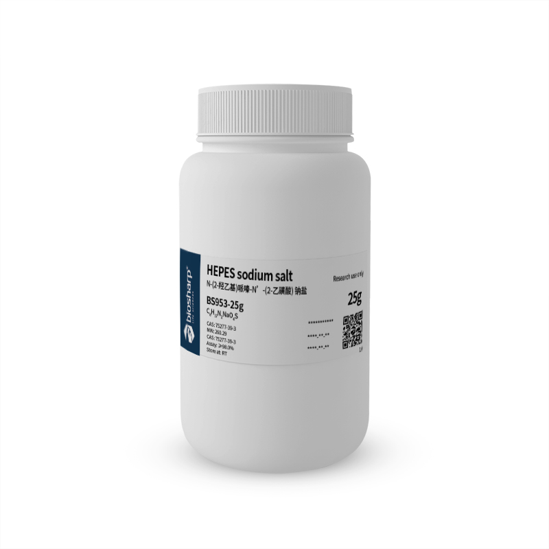 Biosharp BS953-25g N-(2-羟乙基)哌嗪-N’-(2-乙磺酸)钠盐/HEPES Sodium Salt