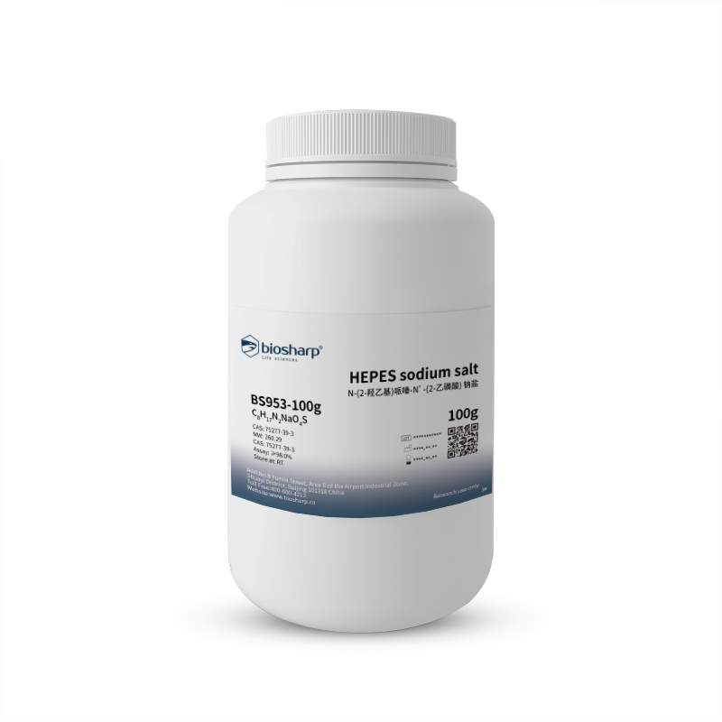 Biosharp BS953-100g N-(2-羟乙基)哌嗪-N’-(2-乙磺酸)钠盐HEPES Sodium Salt