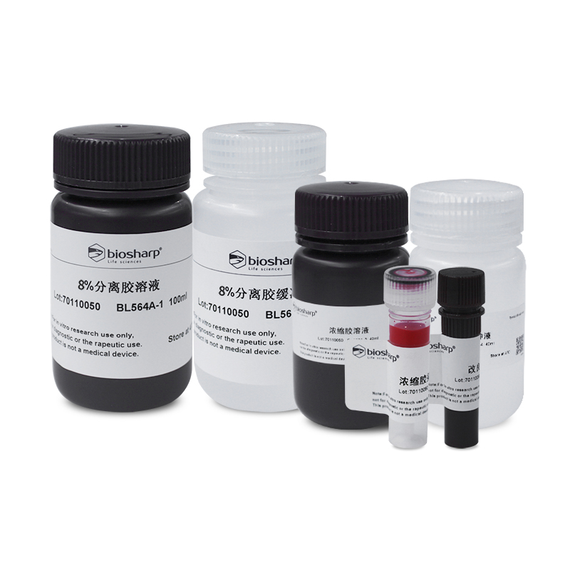 Biosharp BL564A 8% SDS-PAGE彩色凝胶快速制备试剂盒