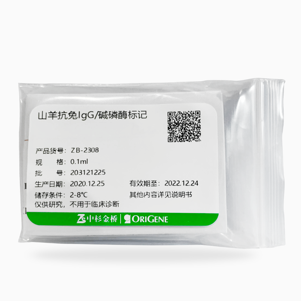 中杉 ZB-2308 碱磷酶标记山羊抗兔IgG（H+L）