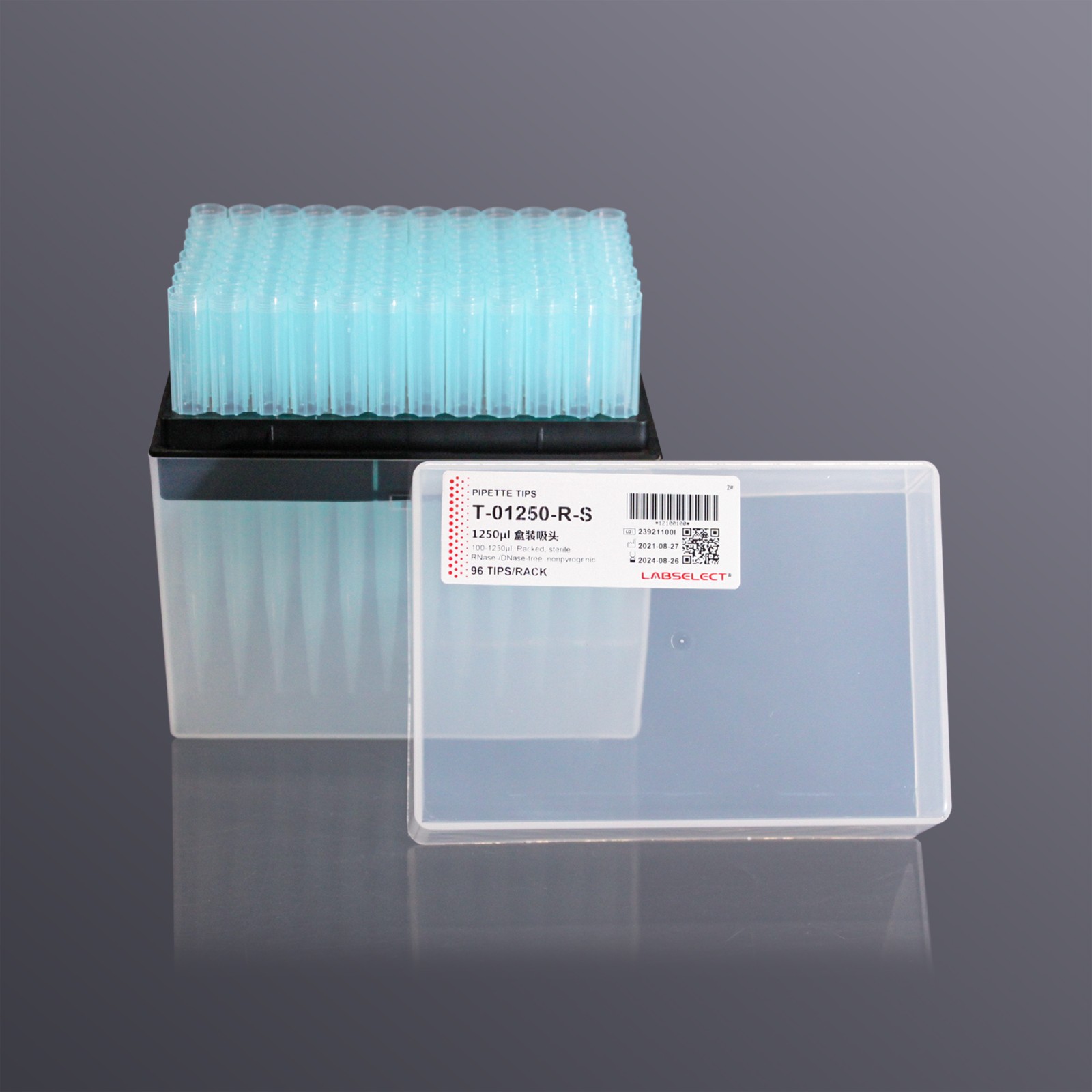 LABSELECT T-01250-R-S 1250ul无菌盒装吸头