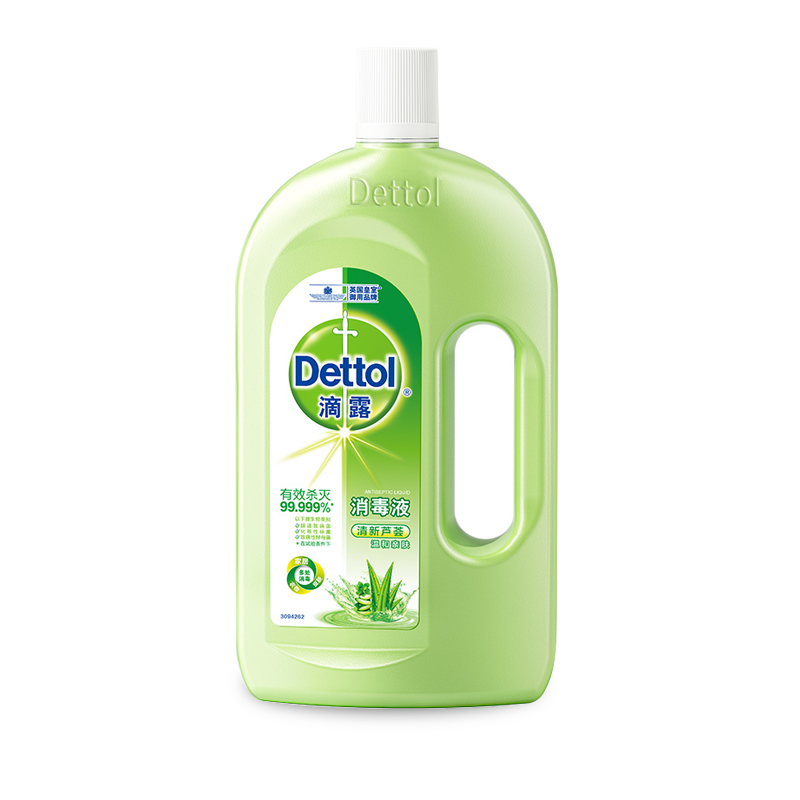 滴露 滴露002 消毒液 清新芦荟1L