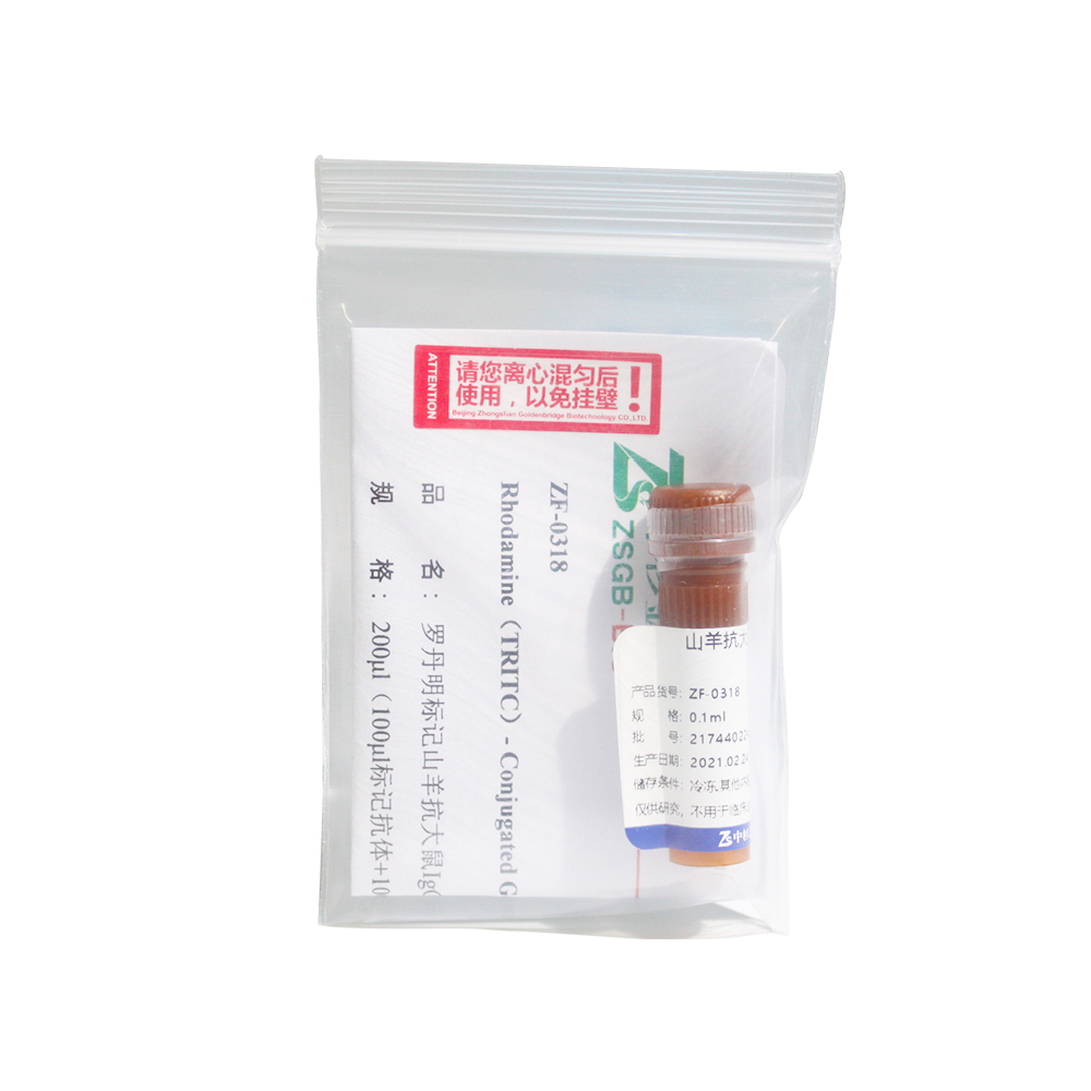 中杉 ZF-0318 罗丹明标记山羊抗大鼠IgG（H+L）（亲和纯化）