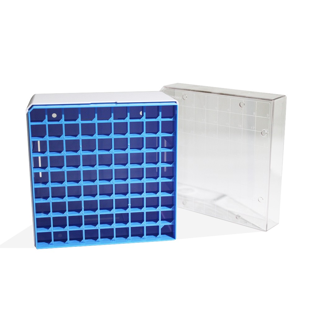 Biosharp BS-CBP50-81 5ml塑料冻存盒PC淡蓝色(PC,透明）