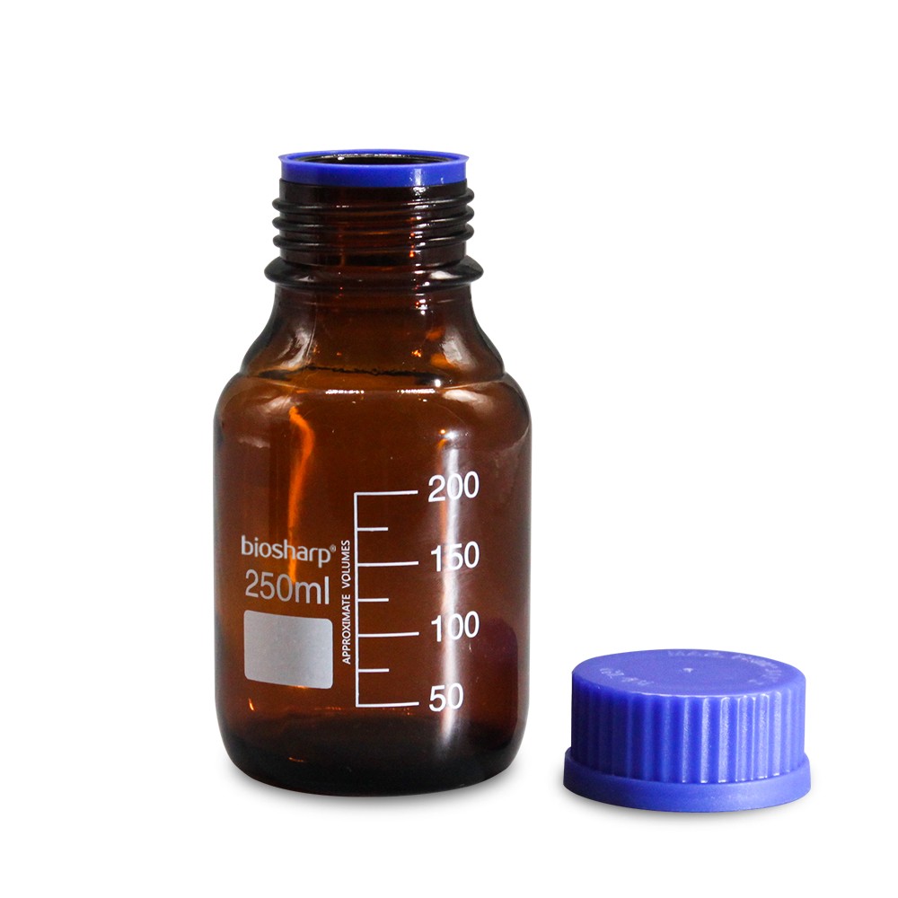Biosharp BS-GB-250-AM 250ml棕色蓝盖试剂瓶