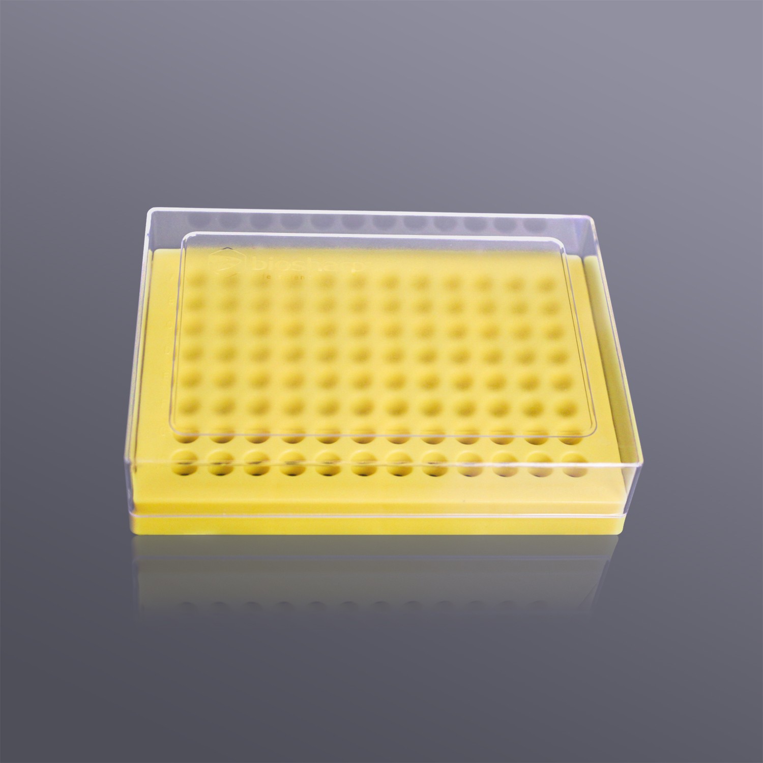 Biosharp BS-02-PB96-PC-Y 0.2ml薄壁管盒(PC),黄色