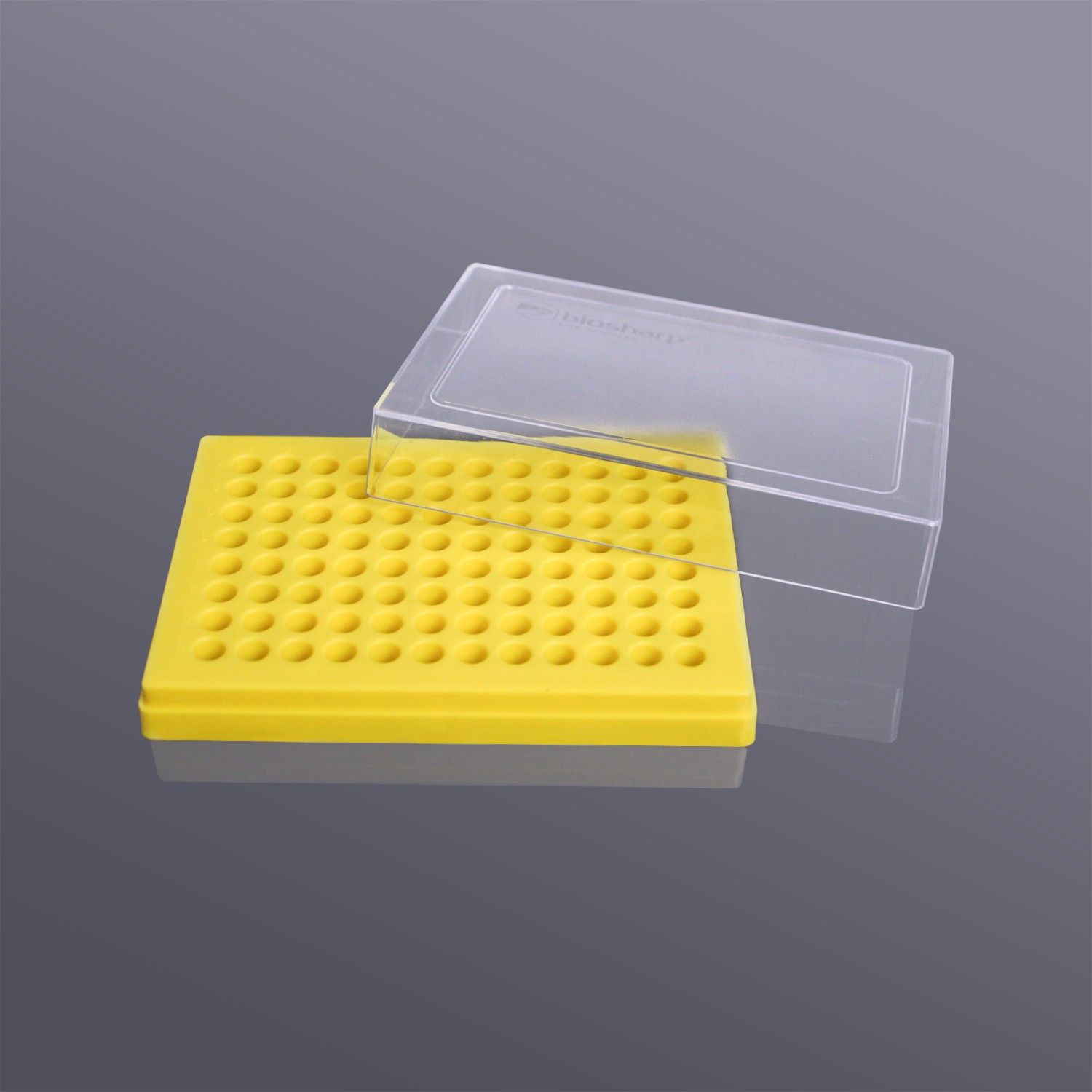 Biosharp BS-02-PB96-PC-Y 0.2ml薄壁管盒(PC),黄色