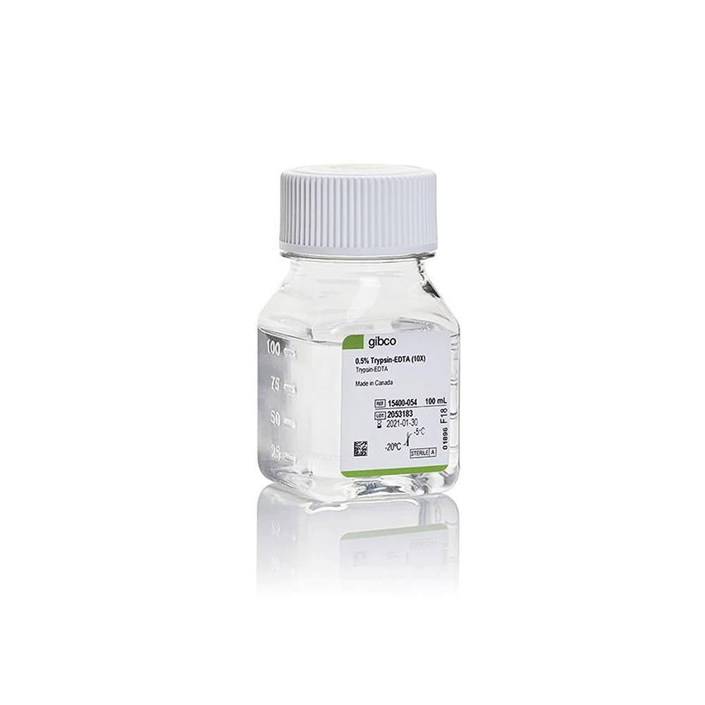 Invitrogen 15400-054 胰蛋白酶-EDTA (0.5%)，无酚红