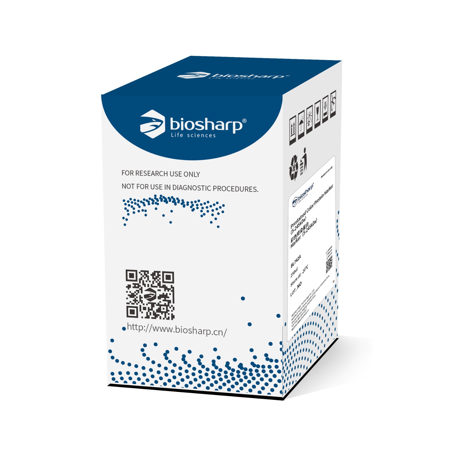 Biosharp BL742A 彩色预染蛋白Marker（5-245kDa）