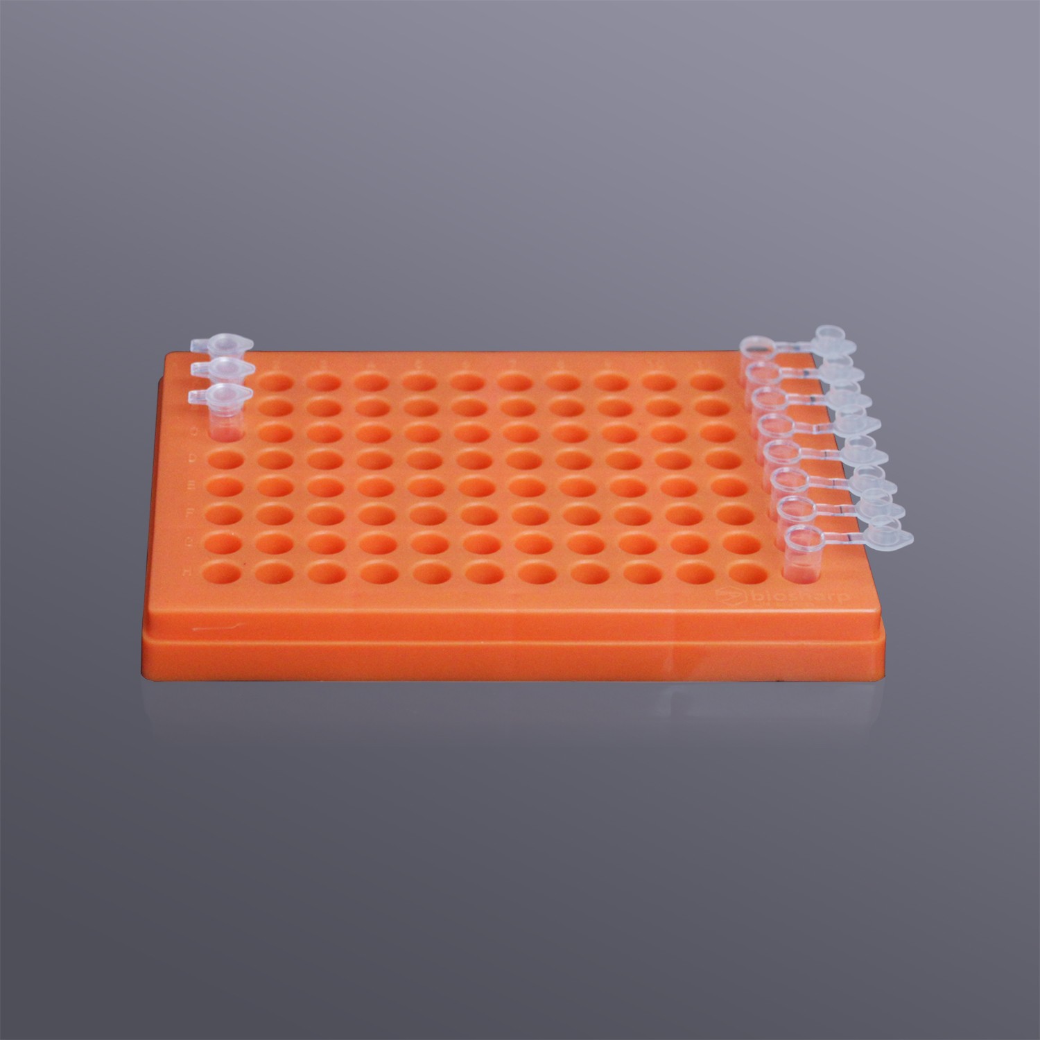 Biosharp BS-02-PB96-PC-O 0.2ml薄壁管盒(PC),橙色