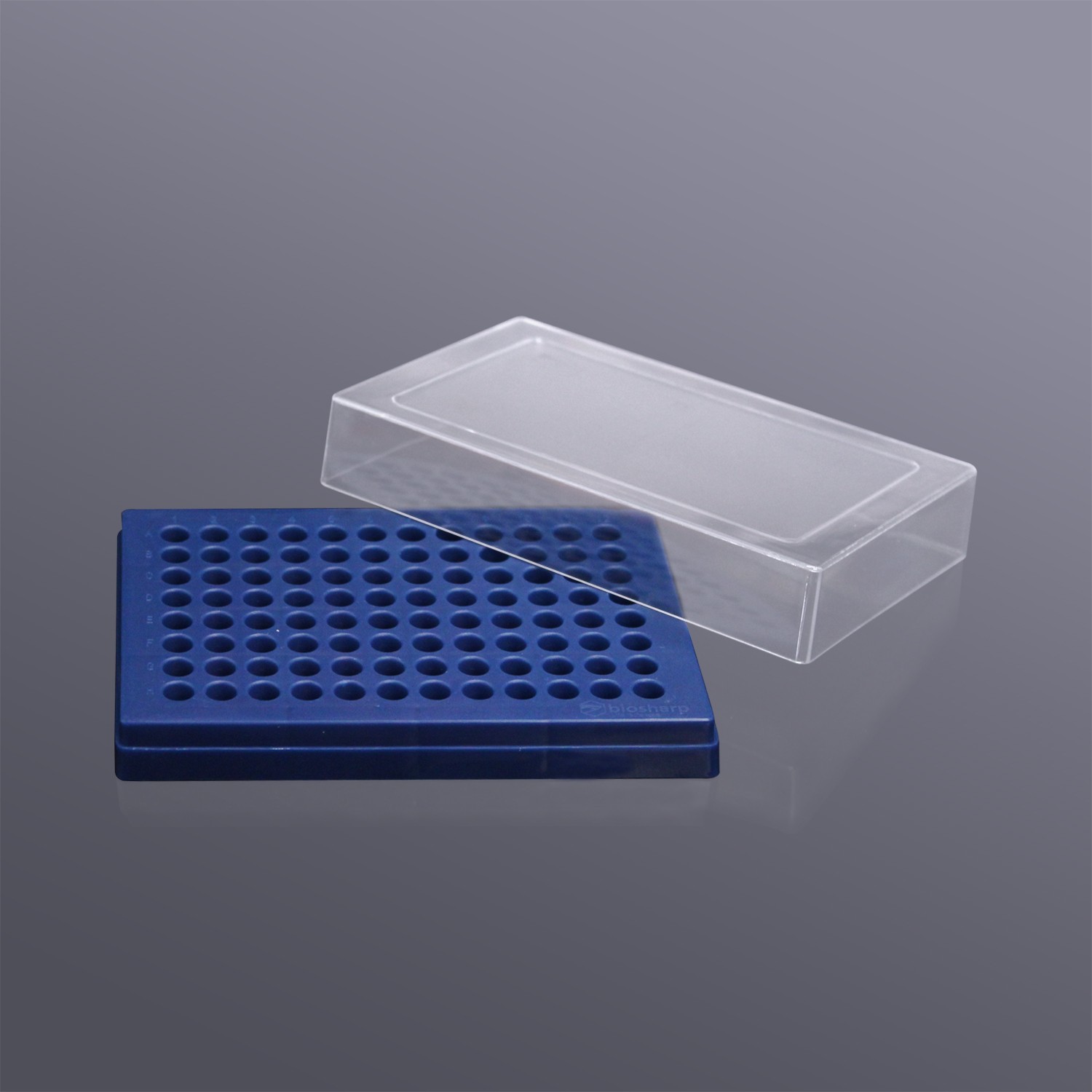 Biosharp BS-02-PB96-PC-B 0.2ml薄壁管盒(PC),蓝色