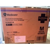 麦迪康 1662C 无粉乳胶附纹理医用检查手套 M
