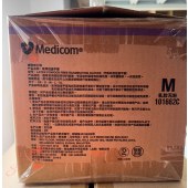 麦迪康 1662C 无粉乳胶附纹理医用检查手套 M