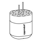 Eppendorf 5804789008 适配器, 用于14个直径13 mm长度75-100 mm圆底管, 适配S-4-72 水平转子,一套2个