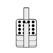 Eppendorf 5810751004 适配器, 用于250ml矩形吊蓝, 适配16x1.5-2.0 ml 管, 2个