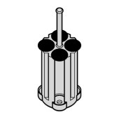 Eppendorf 5702719005 适配器, 用于 85 ml 圆形吊篮, 适配 离心标准管、Vacutainer和Falcon管,2.6-7 ml, 2个