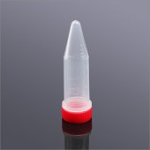 Biosharp BS-50-RS-S 5ml尖底透明离心管，红色螺旋盖，无菌