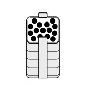 Eppendorf 5810752000 适配器, 用于250ml矩形吊蓝,适配15x2.6-7 ml 管, 2个