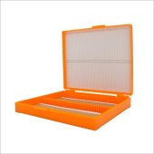 Biosharp BS-QT-PB100-O 100片装载玻片存储盒,橘色