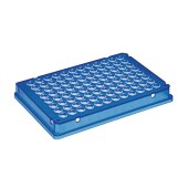 Eppendorf 0030129318 twin.tec 96孔PCR板, 全裙边, 微生物适用, 蓝色, 10块