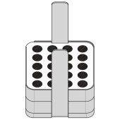 Eppendorf 5810745004 适配器, 用于20x1.5-2ml离心管/直径11 mm, 适配5810/5810R离心机A-4-81水平转子和5910R离心机S-4x500 水平转子, 一