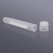 Biosharp BS-PPT-14-G-S1 14ml圆底试管/摇菌管, PP材质, 印刷刻度, 双凸位盖, 无菌, 独立包装