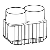 Eppendorf 5920740008 250 mL 平底试剂瓶和175-225 mL 锥底试剂瓶适配器, 适用于S-4x通用-大型水平转子
