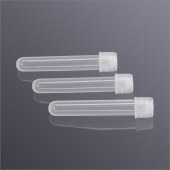 Biosharp BS-PPT-5-NG-S2 5ml圆底试管/流式管, PP材质, 无刻度, 双凸位盖, 无菌