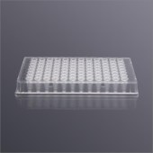 LABSELECT PP-96-FS-0100-CC 96孔100ul全裙边PCR板,H1切角,透明框,透明管