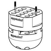 Eppendorf 5910708009 1.5/2.0 mL 离心管适配器, 适配S-4x400水平转子, 一套2个