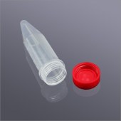 Biosharp BS-50-RS-S 5ml尖底透明离心管，红色螺旋盖，无菌