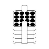 Eppendorf 5810721008 适配器, 用于500 ml 矩形吊篮, 适配16x 7-17 ml管, 2个