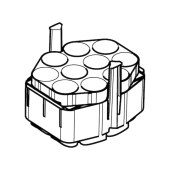 Eppendorf 5920756001 25/50 mL锥形管和工作板适配器，适用于S-4x通用-大型水平转子, 一套2个