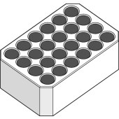 Eppendorf 5825709004 1.5/2 ml 离心管适配器, 用于IsoRack冰盒离心,  2个