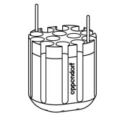 Eppendorf 5804791002 适配器, 用于13个直径16 mm长度75-100 mm圆底管, 适配S-4-72 水平转子,一套2个