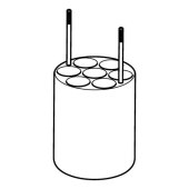 Eppendorf 5920764004 7x17.5 mm 直径碟形底试管适配器, 适用于FA-6x250 转子, 一套2个