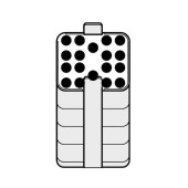 Eppendorf 5810747007 适配器, 适配 500 ml 矩形吊篮, 适配18x5ml Vacutainer管,2个