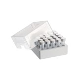 Eppendorf 0030140613 储存盒 5x5, 可放置25个 5 mL 螺旋盖冻存管, 2个, 3", 高76.2 mm, 聚丙烯材质, 可耐受 -86 °C, 可高温高压灭菌, 带盖和数