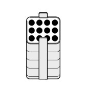 Eppendorf 5810753007 适配器,用于250ml矩形吊蓝, 适配12x3-15 ml 管, 2个