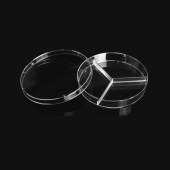 LABSELECT 12560 90mm细菌培养皿,三分格(90*15mm)