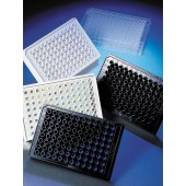 Corning 3809 96孔板 黑底透 TC表面 带盖 灭菌 带码