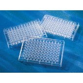 Corning 3361 96孔酶标板 透明 平底 高结合  PS（聚苯乙烯）材质  带盖 灭菌 袋装