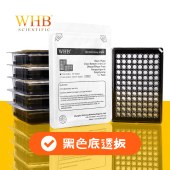 WHB WHB-96CB-B TC处理黑色底透96孔板，吸塑盒，灭菌